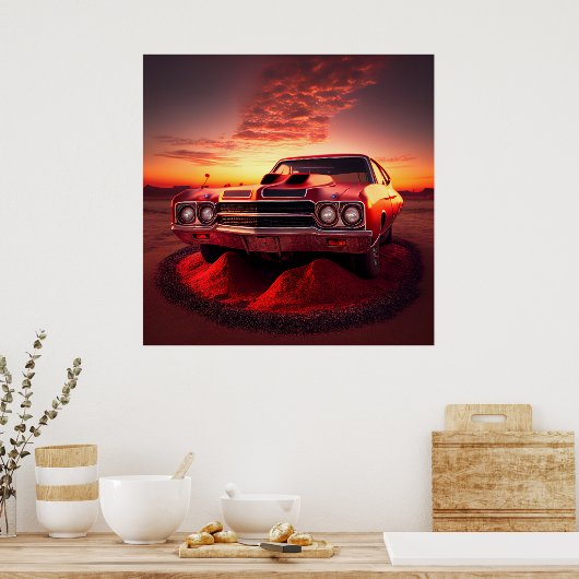 Paardenposter Poster (Keuken)