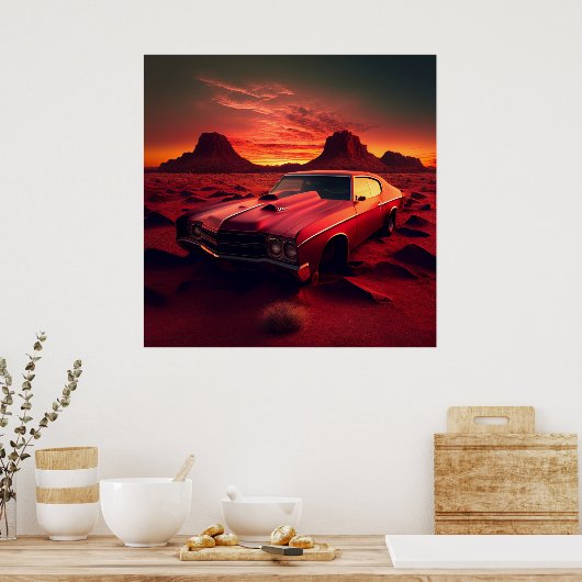 Paardenposter Poster (Keuken)