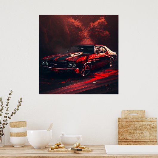 Paardenposter Poster (Keuken)