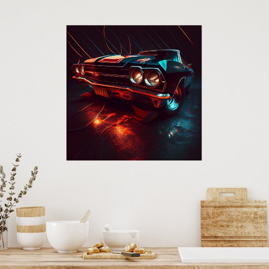 Paardenposter Poster (Keuken)