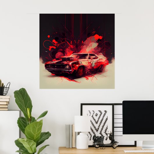 Paardenposter Poster (Thuiskantoor)