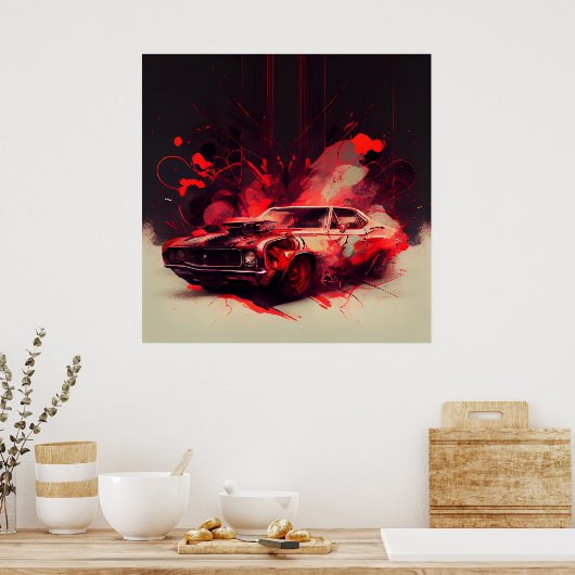 Paardenposter Poster (Keuken)