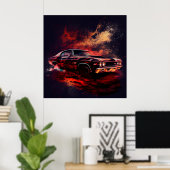 Paardenposter Poster (Thuiskantoor)