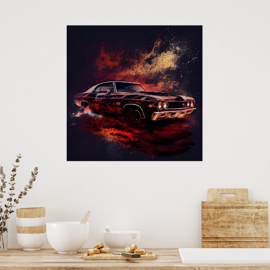 Paardenposter Poster (Keuken)