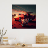 Paardenposter Poster (Keuken)