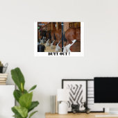 Paardenposter weggooien poster (Thuiskantoor)