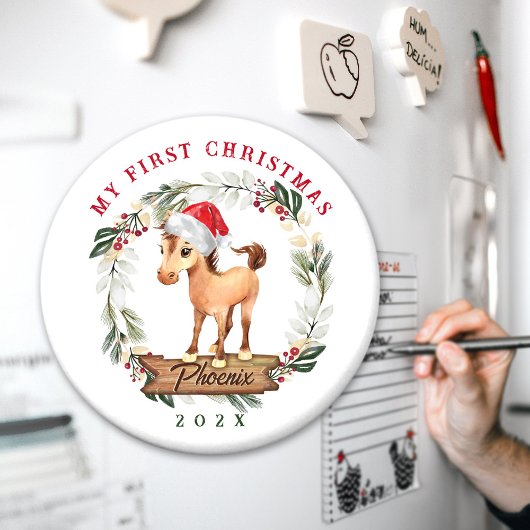 Paardenpriester met Kerstmis Magneet