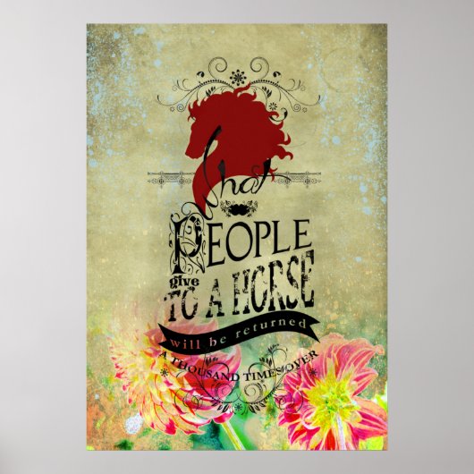 Paardenprijsopgave — Poster (Voorkant)