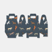 Paardenpringspatroon, jongens, meisjes en Kinderen Bedankdoosjes (Uitgevouwen)