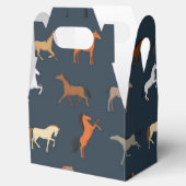 Paardenpringspatroon, jongens, meisjes en Kinderen Bedankdoosjes (Geopend)