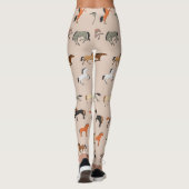 Paardenpringspatroon, jongens, meisjes en Kinderen Leggings (Achterkant)