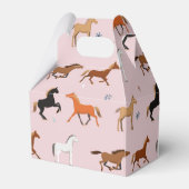 Paardenprintpatroon, Kind voor vrouwen en meisjes, Bedankdoosjes (Achterkant)