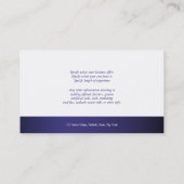 Paardenprofiel en goudbruin visitekaartje (Achterkant)