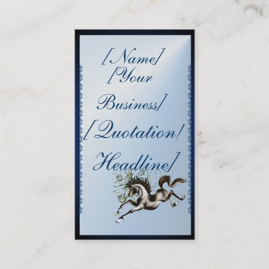 Paardenprofielkaarten uitvoeren visitekaartje (Voorkant)