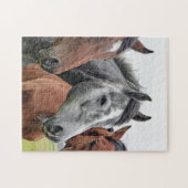 Paardenpuzzle Legpuzzel (Horizontaal)
