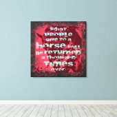 Paardenquote II - omcirkeld Canvas Afdruk (Insitu (Houten vloer))