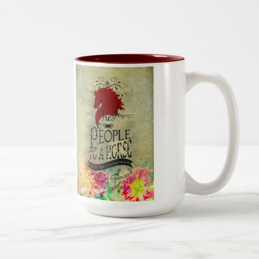 Paardenquote - Koffie, Mok thee, beker (Rechts)