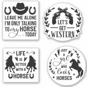 Paardenquote sticker bundel