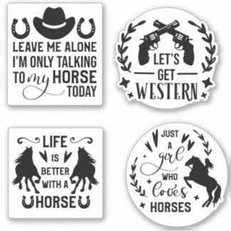 Paardenquote sticker bundel