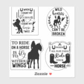Paardenquote sticker bundel (Vel)