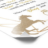 Paardenrace Bruidsfeestje spel Foto Afdruk (Hoek)