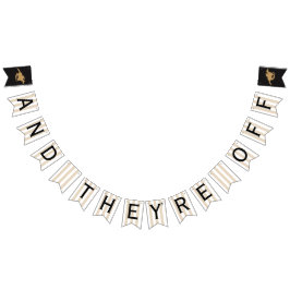 Paardenrace / bruiloft | En ze zijn weg Vlaggetjes