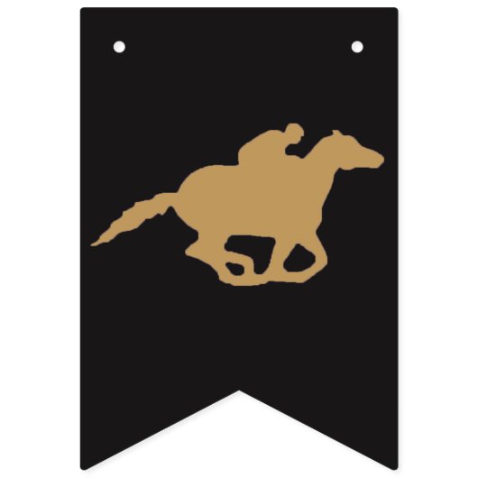 Paardenrace / bruiloft | En ze zijn weg Vlaggetjes (Eerste vlag)