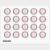 Paardenrace Derby Bruidsfeest Ronde Sticker (Vel)
