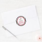 Paardenrace Derby Bruidsfeest Ronde Sticker (Envelop)