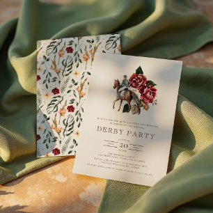 Paardenrace Derby Feest Modern Equestrianisme Kaart
