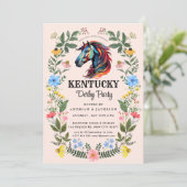 Paardenrace Derby Feest Uitnodiging (Staand voorkant)