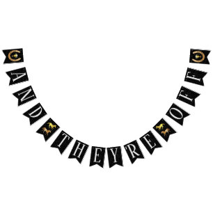 Paardenrace Derby Party En ze zijn van paarden af Vlaggetjes