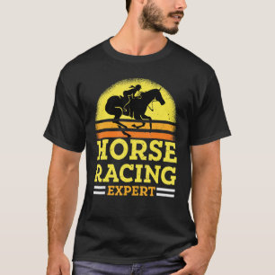 Paardenrace Expert Jockey Renner Derby Galop Voor  T-shirt