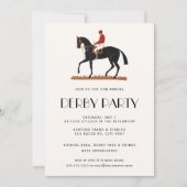 Paardenrace Jockey Derby Party Kaart (Voorkant)
