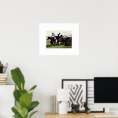 Paardenrace Posterprint Poster (Thuiskantoor)