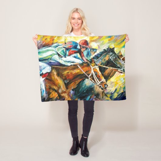 Paardenracebanket Fleece Deken (In situ)
