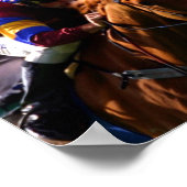 Paardenracefoto afdrukken poster (Hoek)