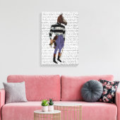 Paardenracejockey vol canvas afdruk (Insitu (Woonkamer))