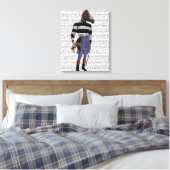 Paardenracejockey vol canvas afdruk (Insitu (Slaapkamer))