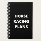 Paardenraceplannen voor sportpaarden planner (Voorkant)