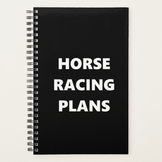Paardenraceplannen voor sportpaarden planner (Voorkant)