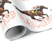 paardenraces cadeaupapier (Rol Hoek)
