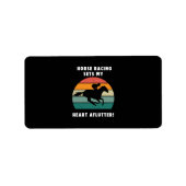 paardenraces etiket (Voorkant)