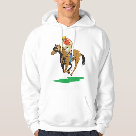 paardenraces hoodie (Voorkant)