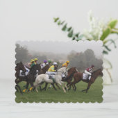 paardenraces kaart (Staand voorkant)