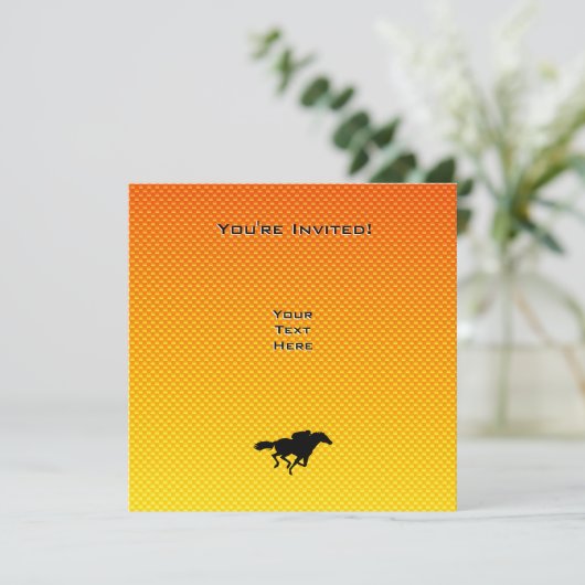 paardenraces kaart (Staand voorkant)