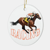 paardenraces keramisch ornament (Links)