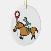 paardenraces keramisch ornament (Rechts)