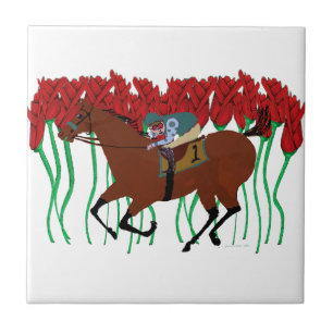  paardenraces met ontwerp van Rozen Tegeltje