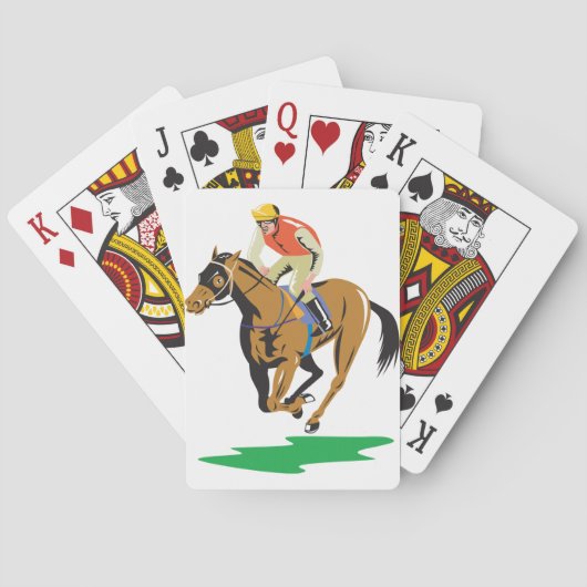 paardenraces pokerkaarten (Achterkant)